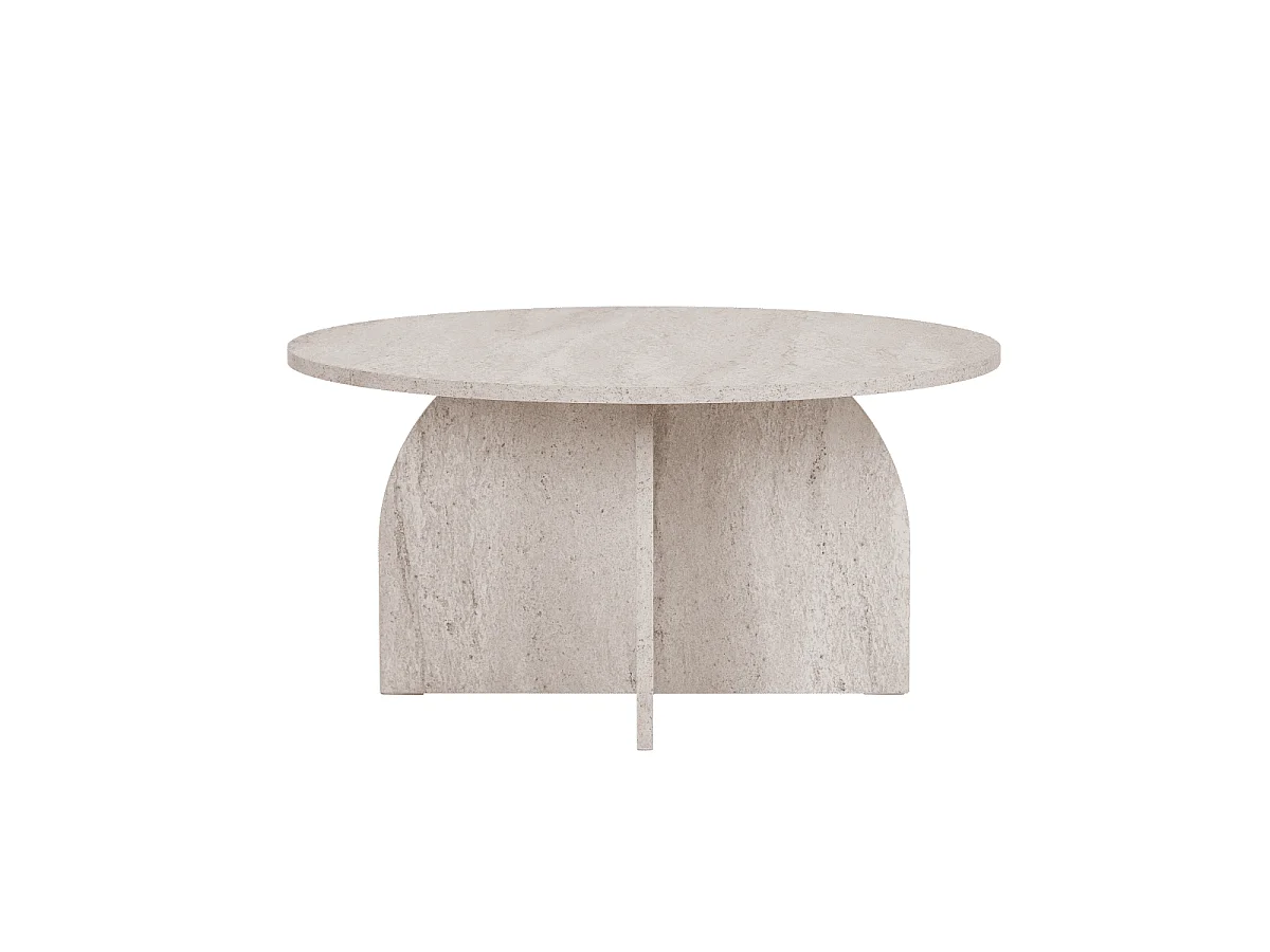 Table basse avec plateau rond D80 cm - CLOVER