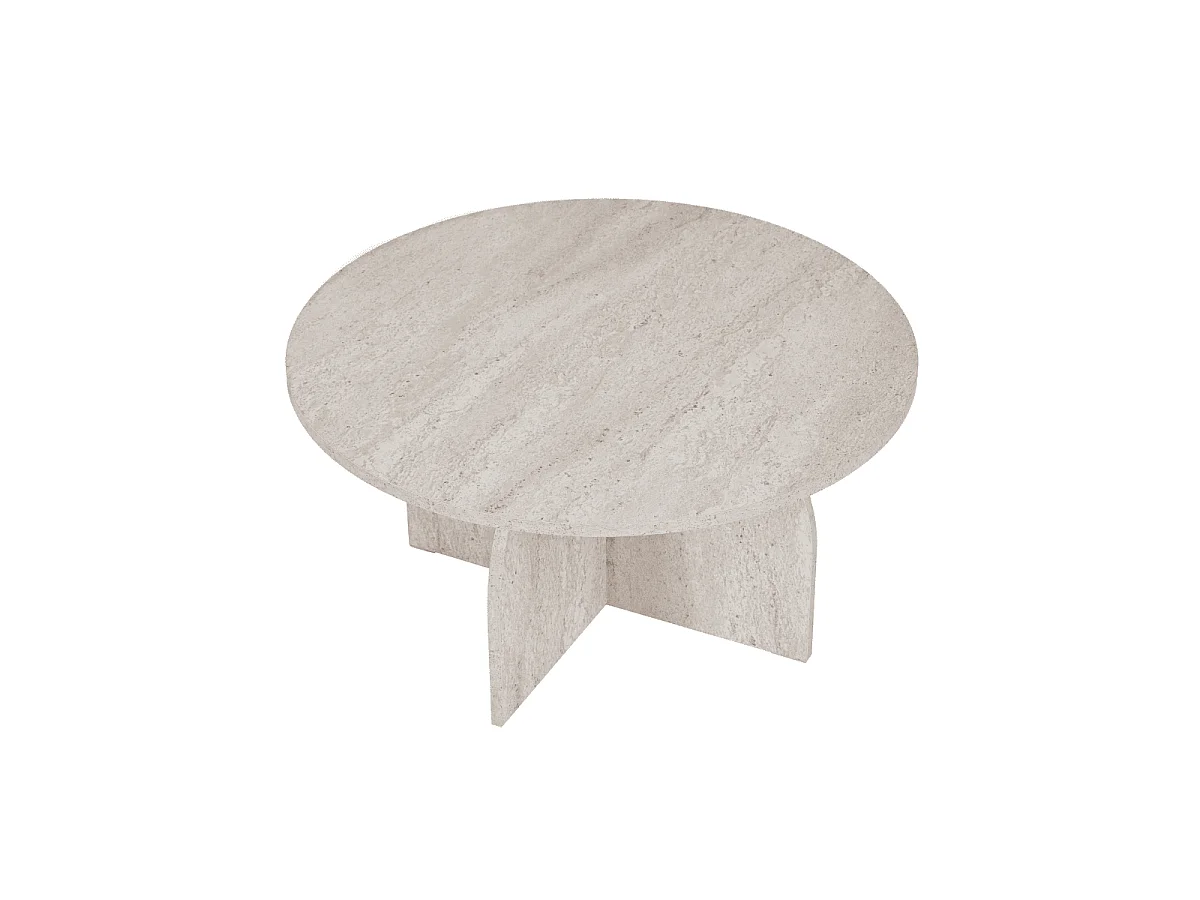 Table basse avec plateau rond D80 cm - CLOVER