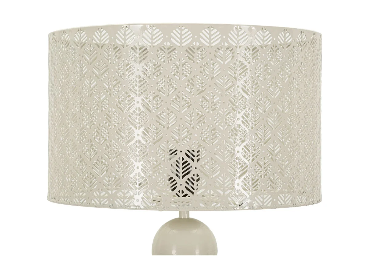 Lampe à Poser Totem en Métal "Pila" 71cm Crème