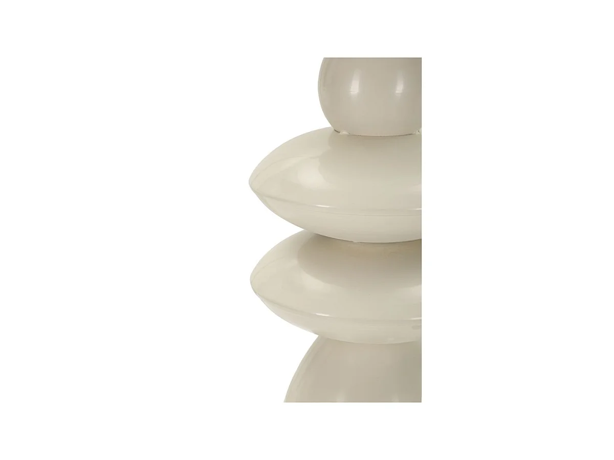Lampe à Poser Totem en Métal "Pila" 71cm Crème