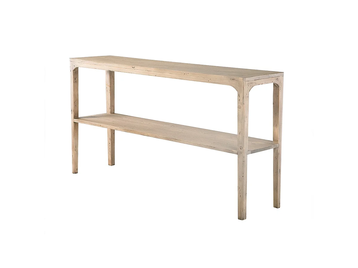 Consoletafel met 2 niveaus van massief grenenhout - HENRI