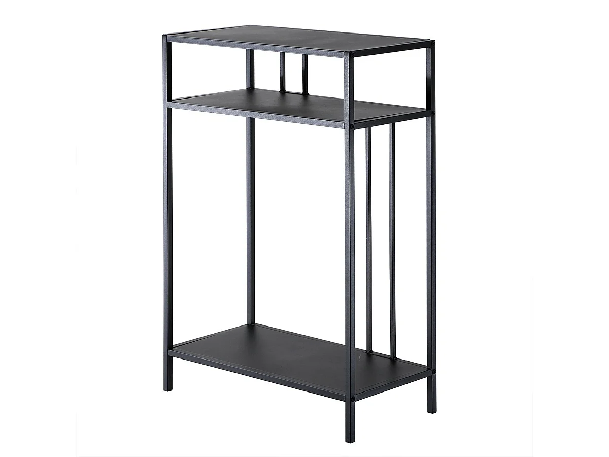 Højt konsolbord i sort metal, H90 cm - OLLI