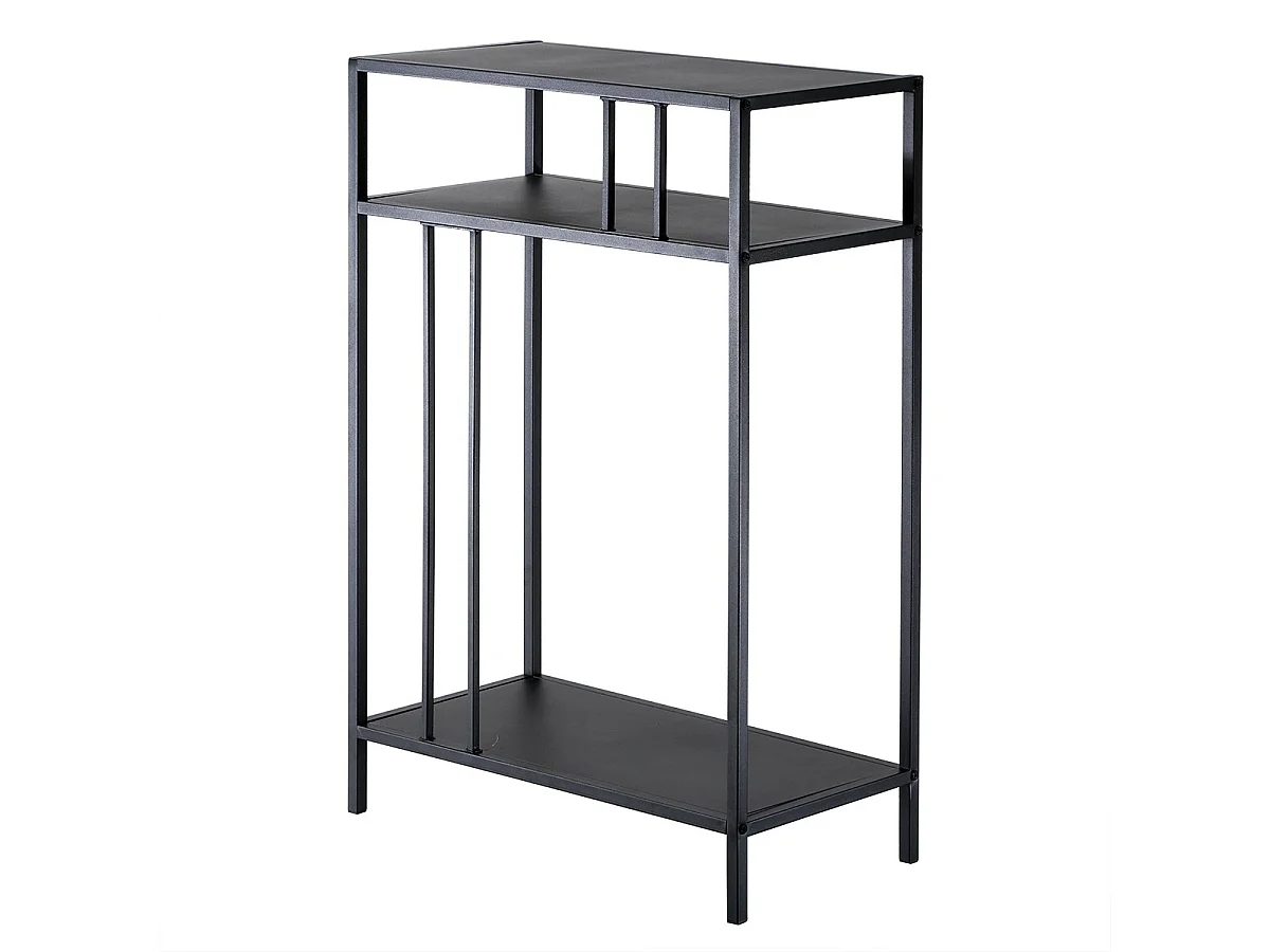 Højt konsolbord i sort metal, H90 cm - OLLI