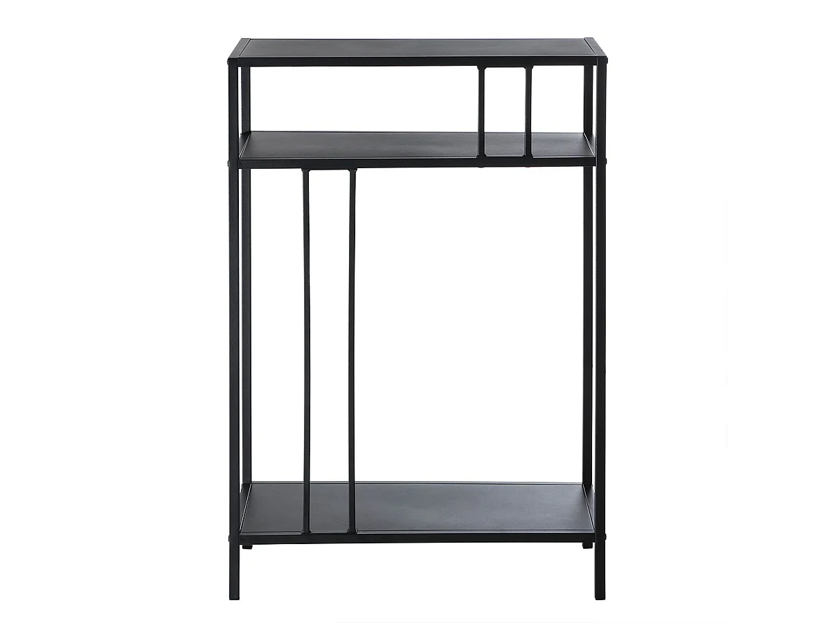 Højt konsolbord i sort metal, H90 cm - OLLI
