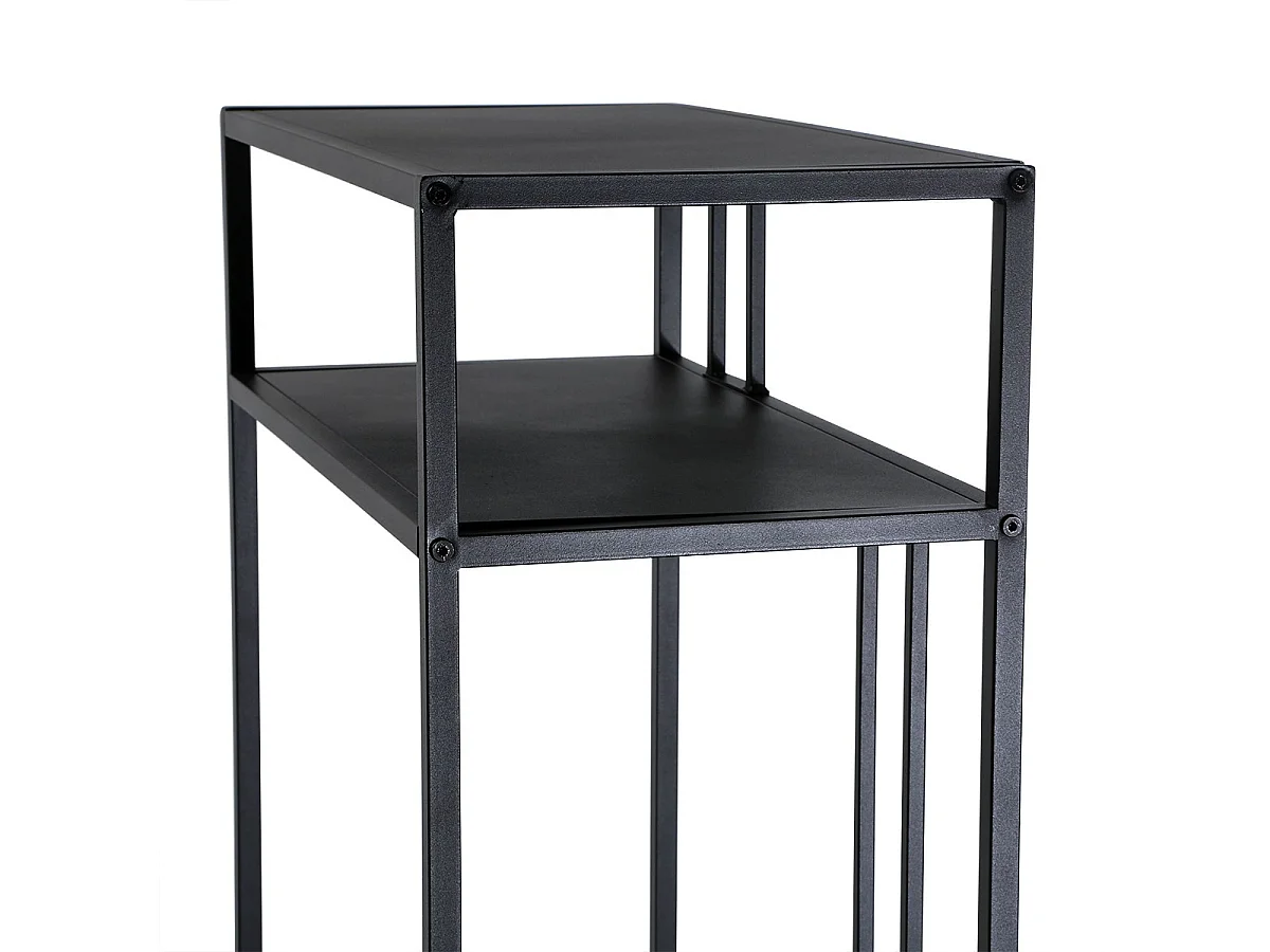 Højt konsolbord i sort metal, H90 cm - OLLI