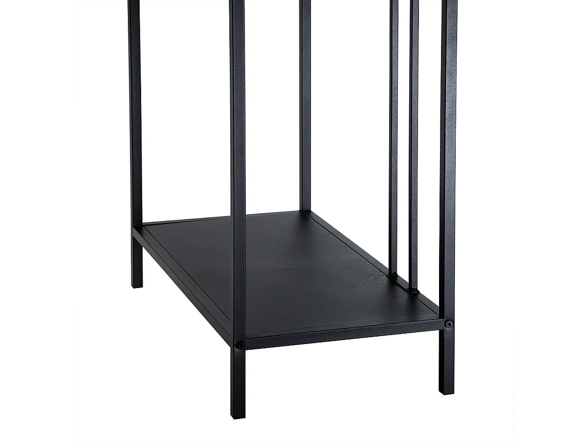 Højt konsolbord i sort metal, H90 cm - OLLI