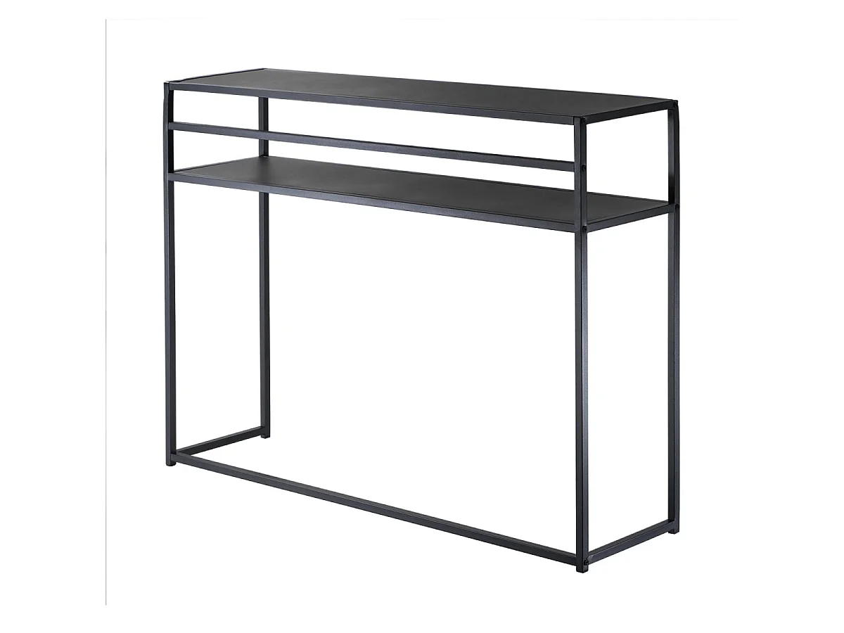 Sort metalkonsolbord, 112 cm langt - OLLI