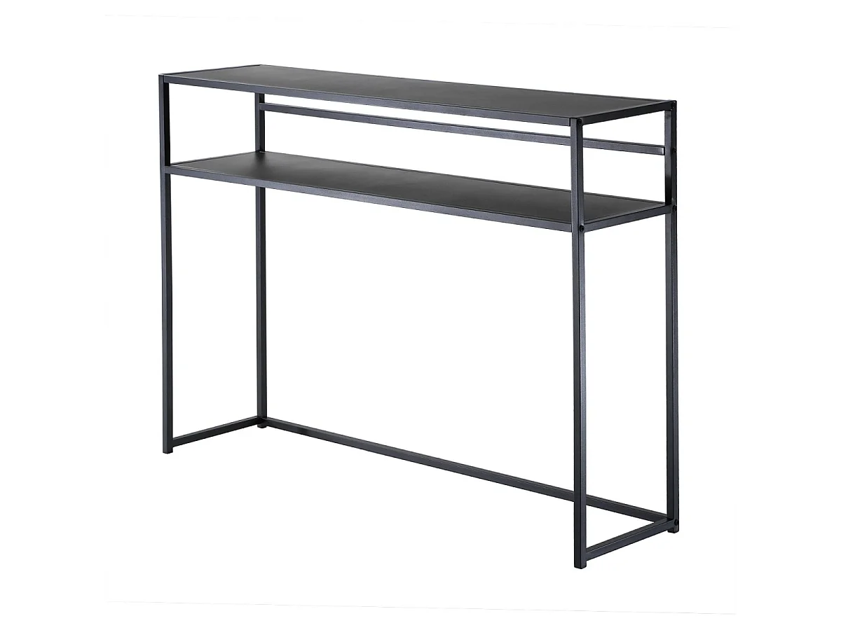 Sort metalkonsolbord, 112 cm langt - OLLI
