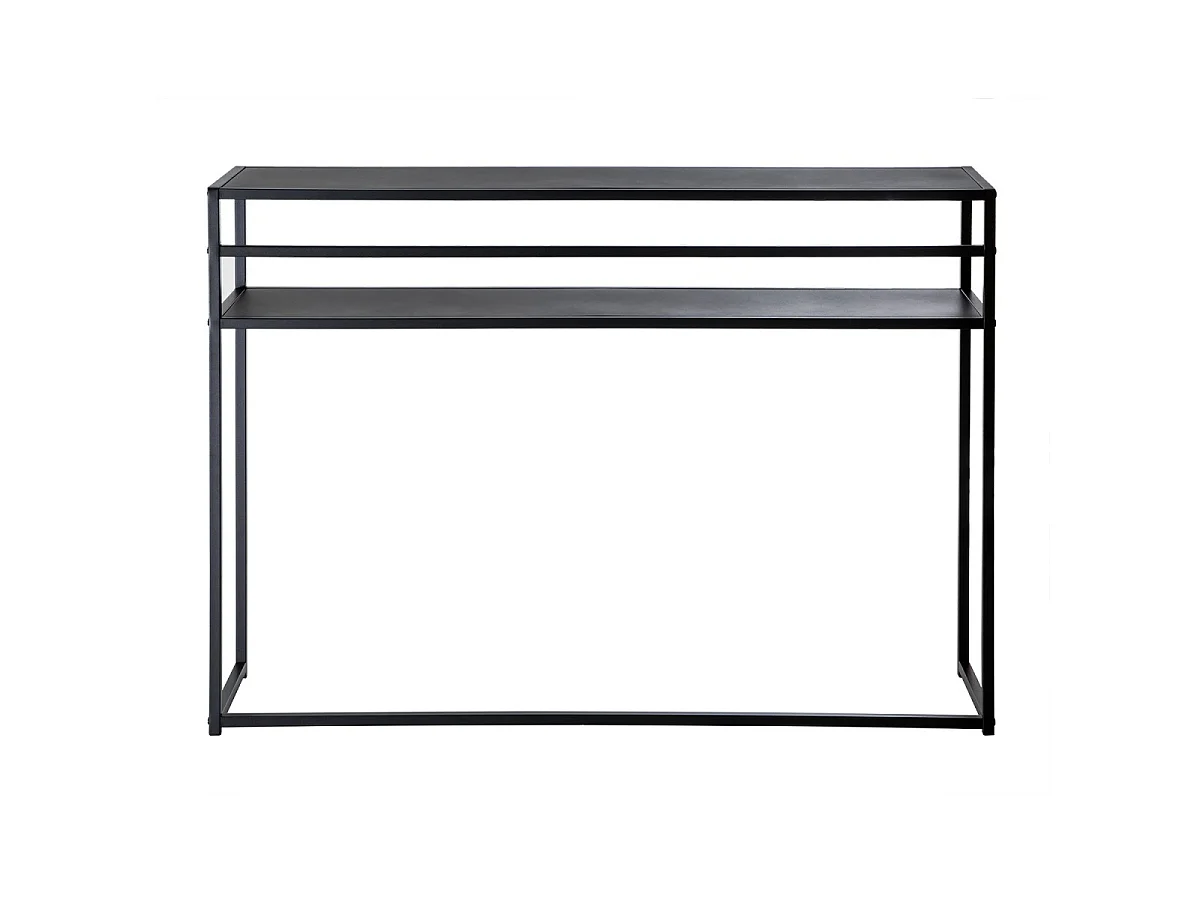 Sort metalkonsolbord, 112 cm langt - OLLI