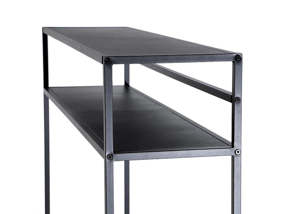 Sort metalkonsolbord, 112 cm langt - OLLI