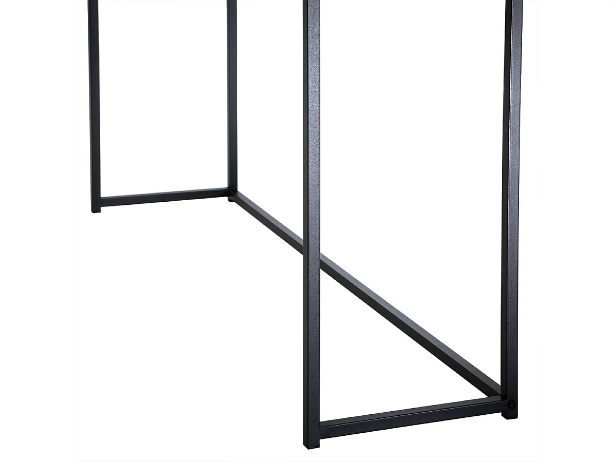 Sort metalkonsolbord, 112 cm langt - OLLI