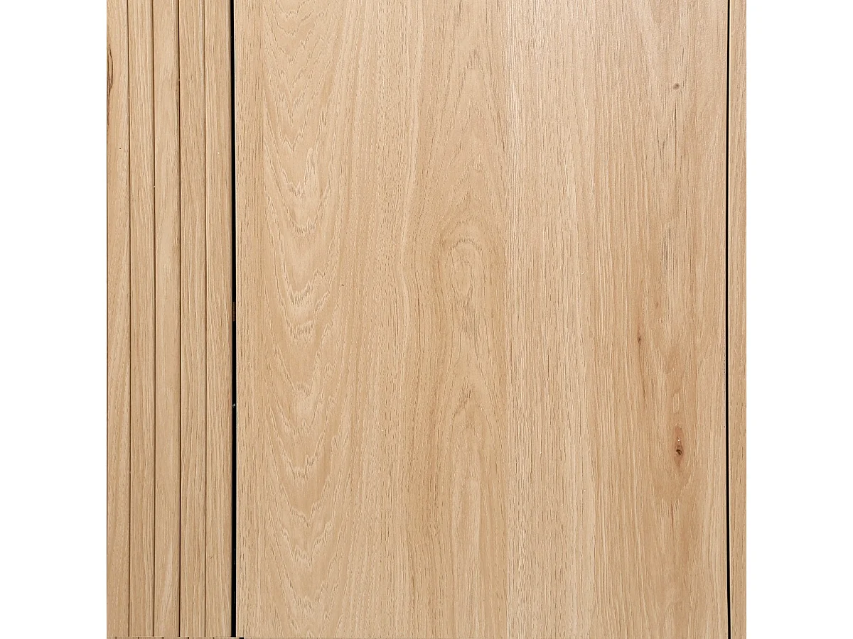 Dressoir met 3 deuren en travertijn-look blad, L 160 cm - HELIOS