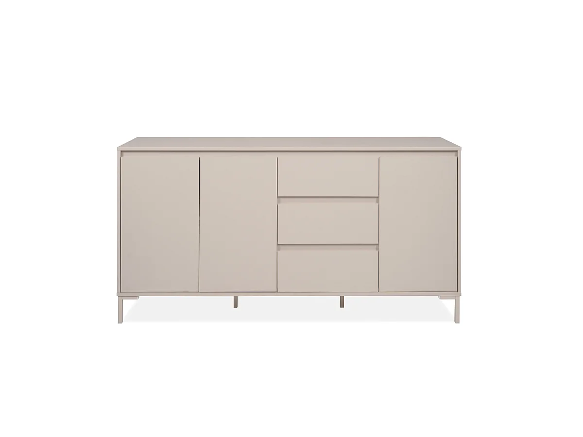 Buffetkast met 3 deuren en 3 lades, kasjmierkleur, L170 cm - NERIO