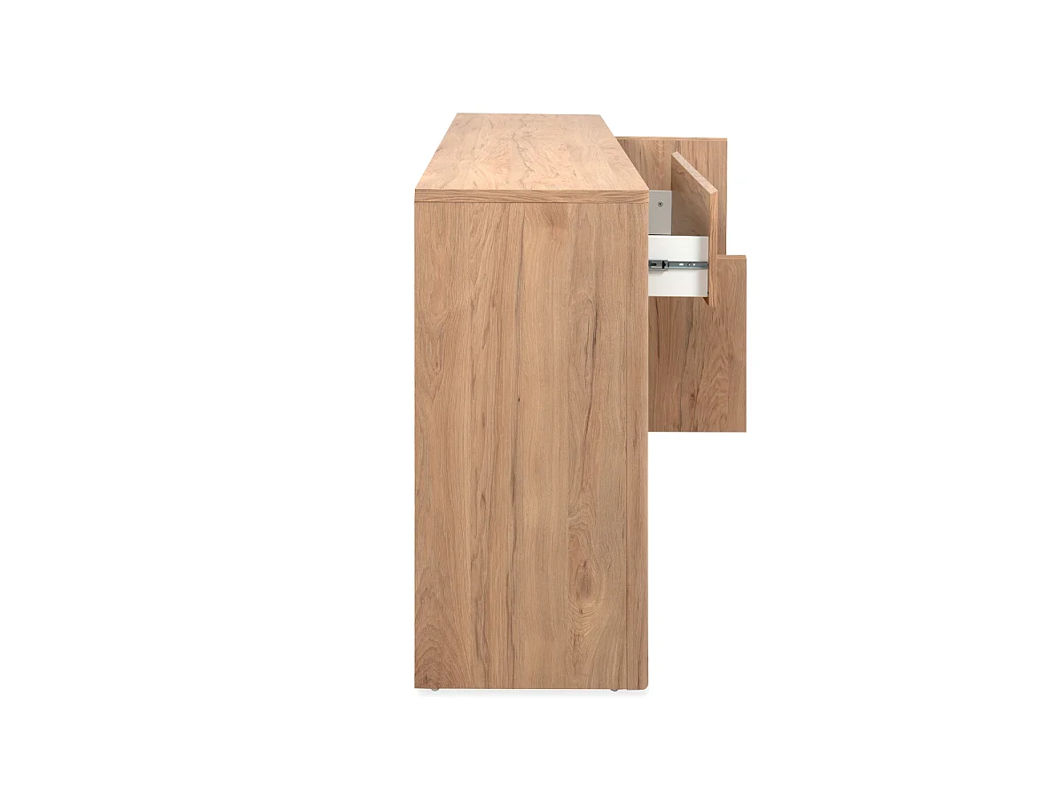 Dressoir 4 deuren 1 lade houtlook L165 cm - SOREN