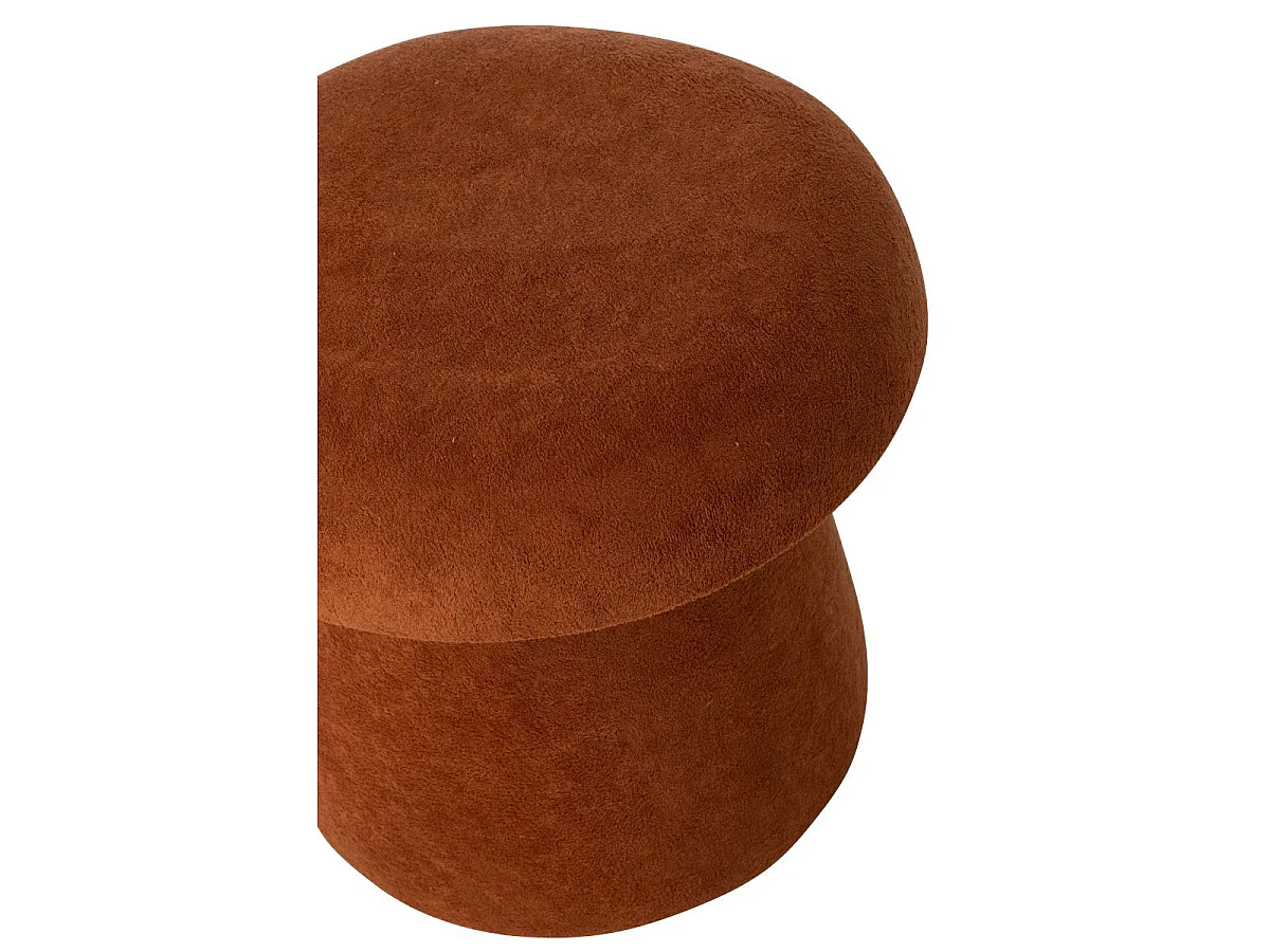 Pouf Coffre Champignon "Chi" 40cm Terracotta