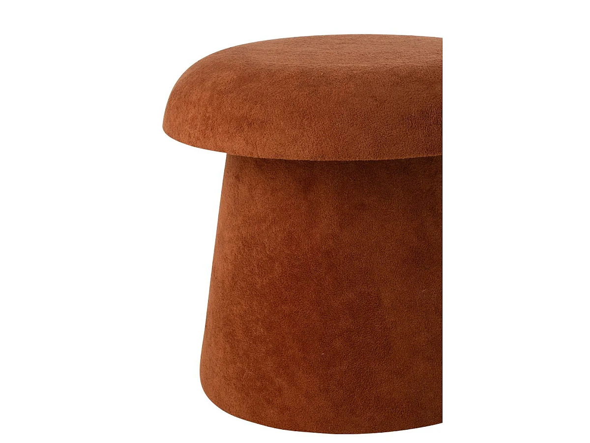Pouf Coffre Champignon "Chi" 40cm Terracotta