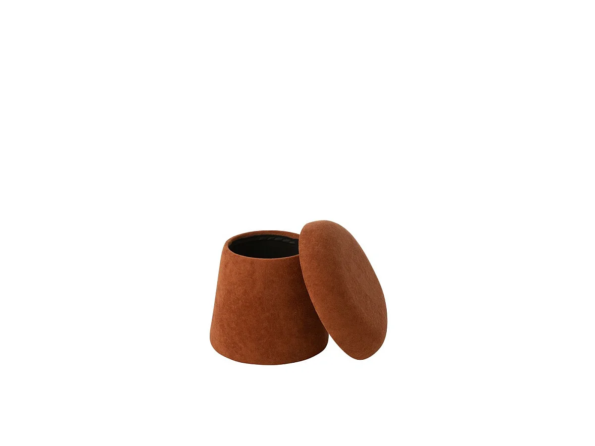 Pouf Coffre Champignon "Chi" 40cm Terracotta