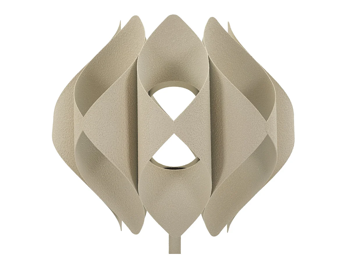 Lampa podłogowa Space z żelaza w kolorze kremowym 39,5x155 cm