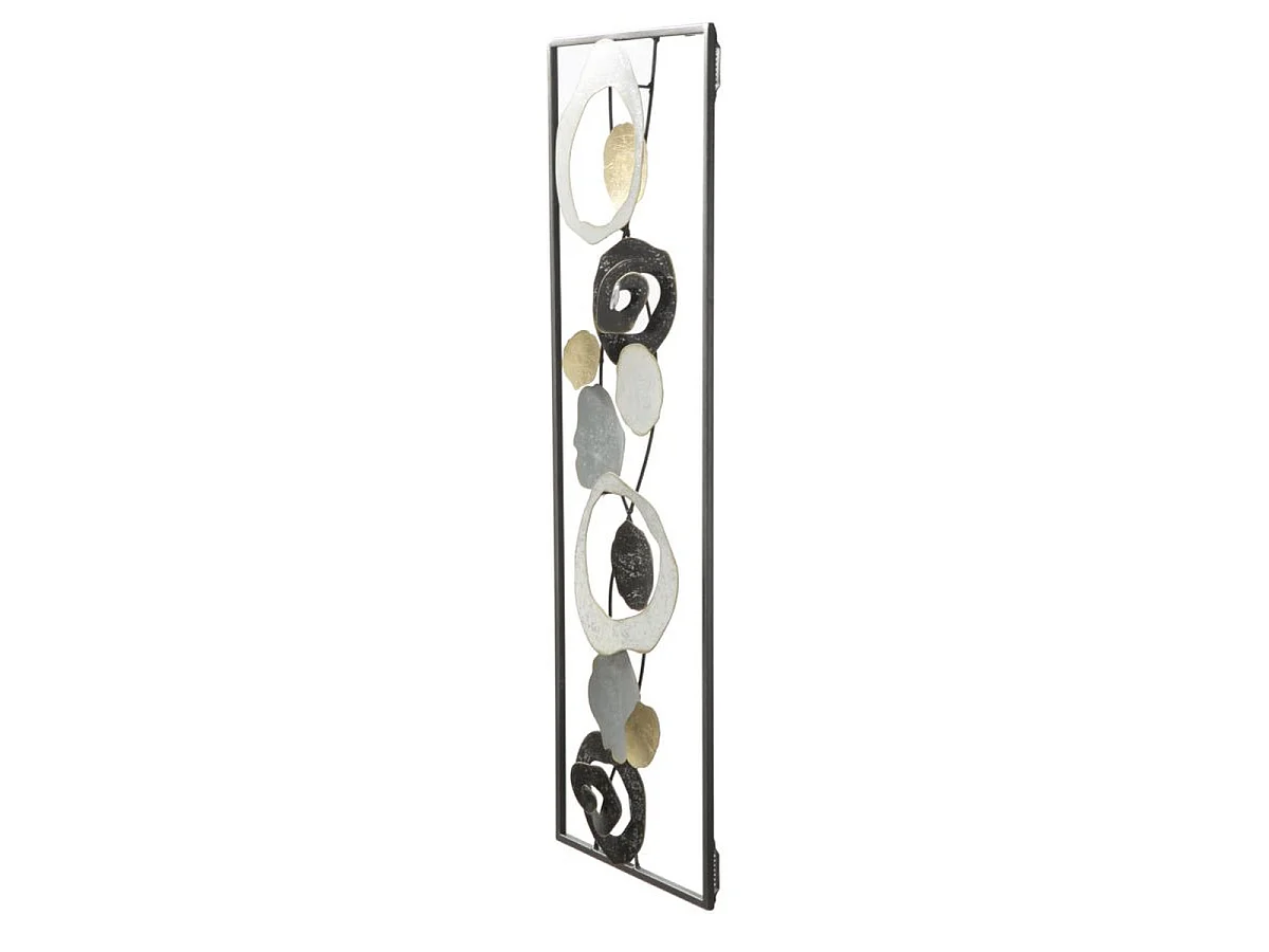 Panneau mural Dixy en fer multicolore 28,5x74 cm