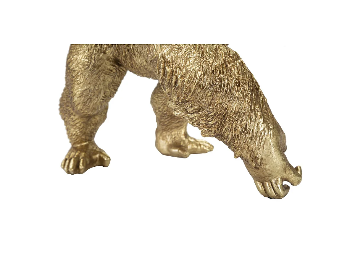 Lampe de table Gorilla en résine dorée Glam 22,5x16x40 cm