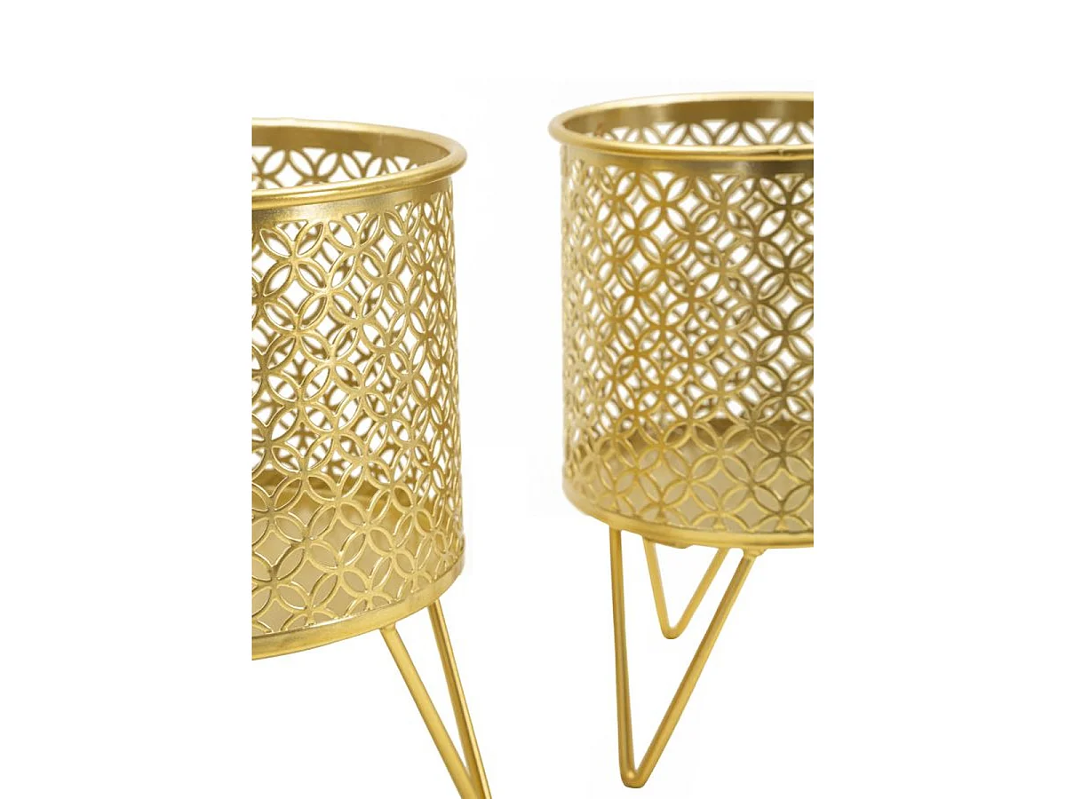 Console Sunshine en fer, MDF et verre miroir – 130 x 40 x H 75 cm