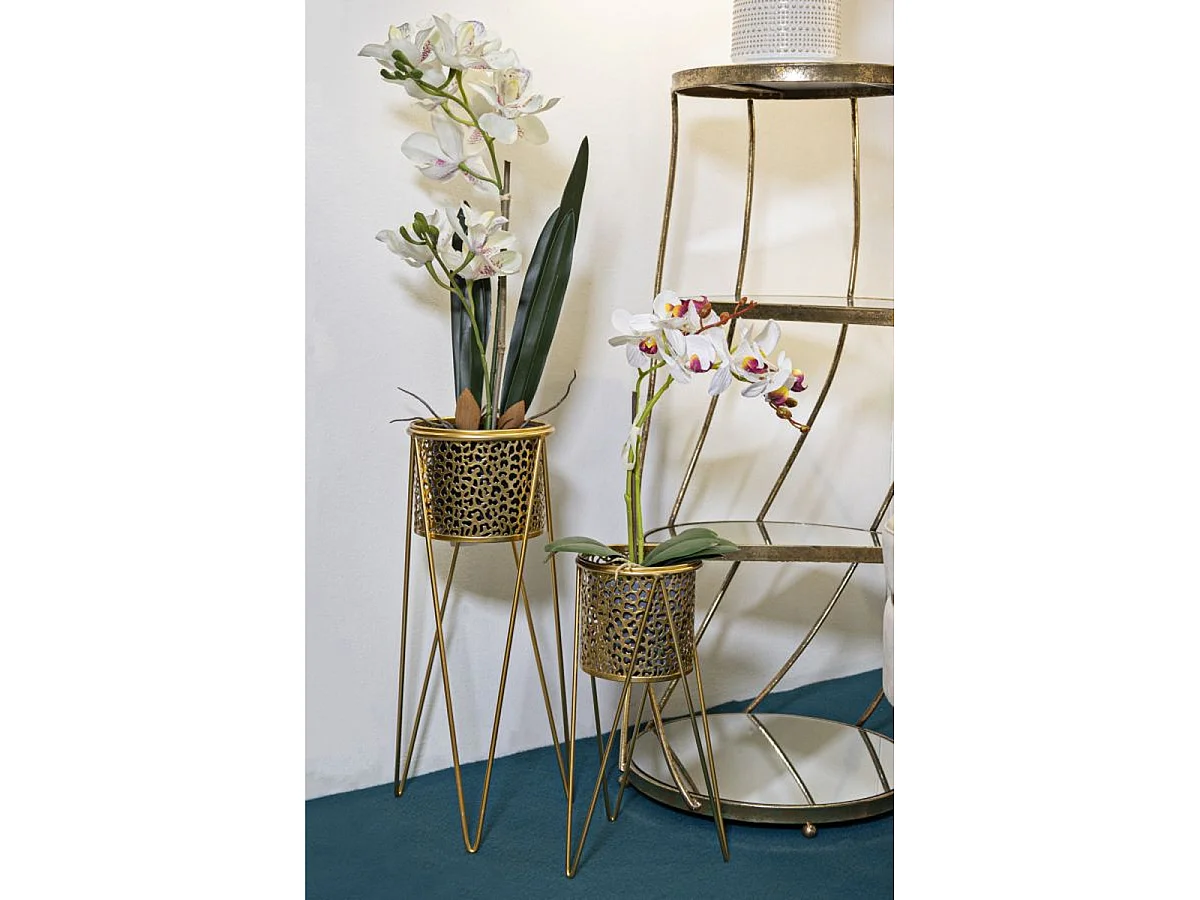 Banc Ribbon en velours rose avec structure dorée et coussins cylindriques 112,5x49x53 cm