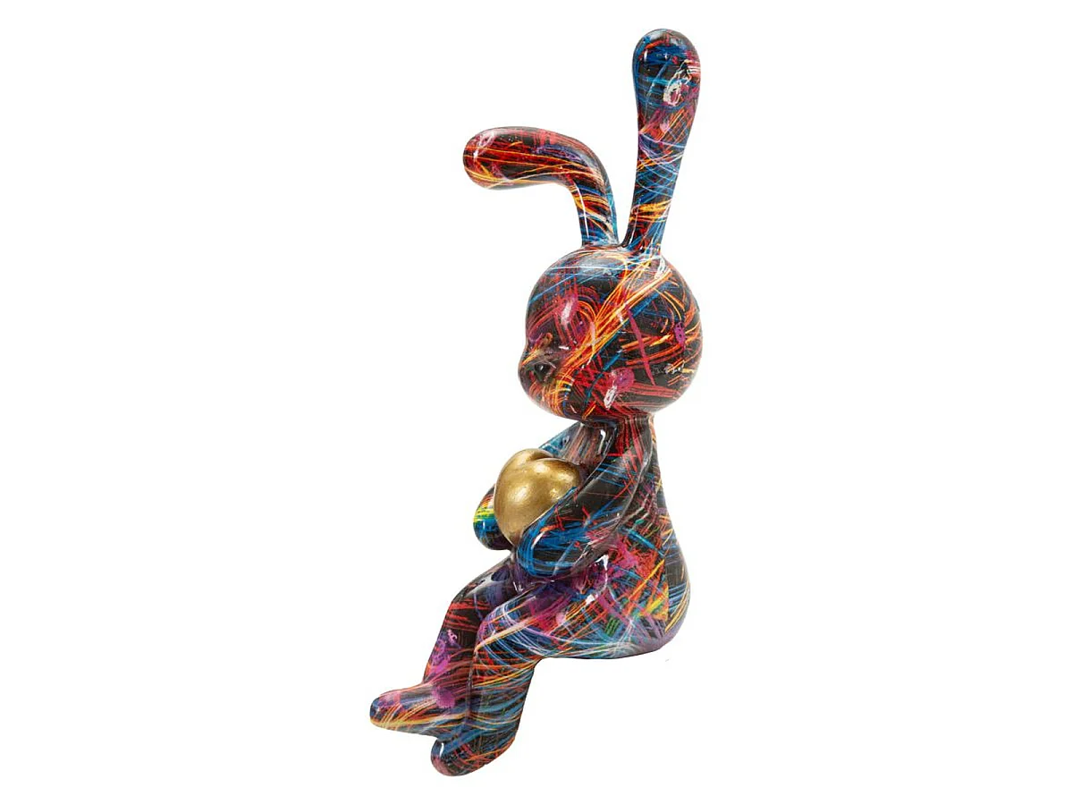Psyco konijntje -A- in multicolour hars