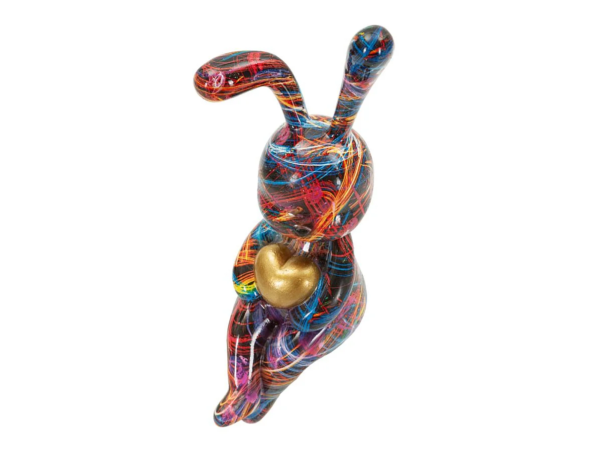 Psyco konijntje -A- in multicolour hars