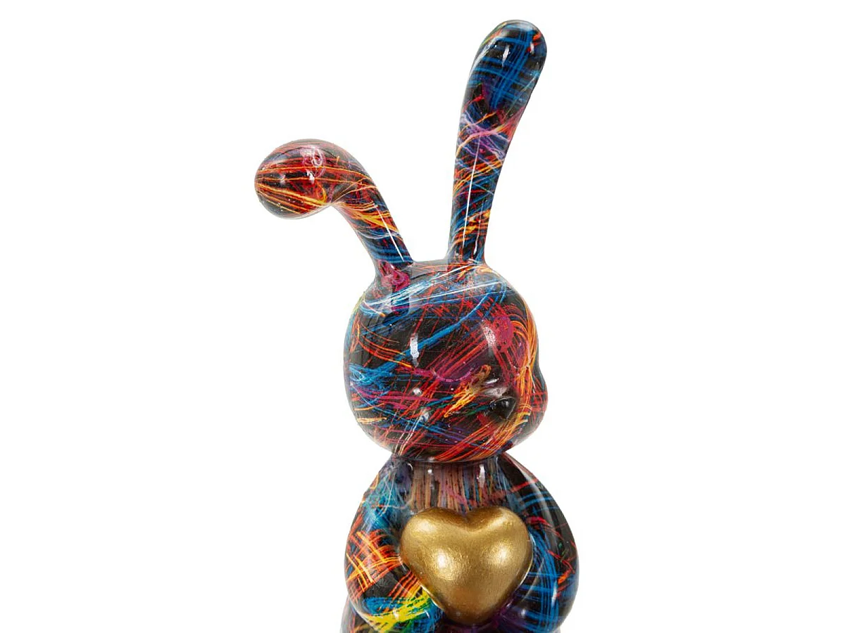 Psyco konijntje -A- in multicolour hars