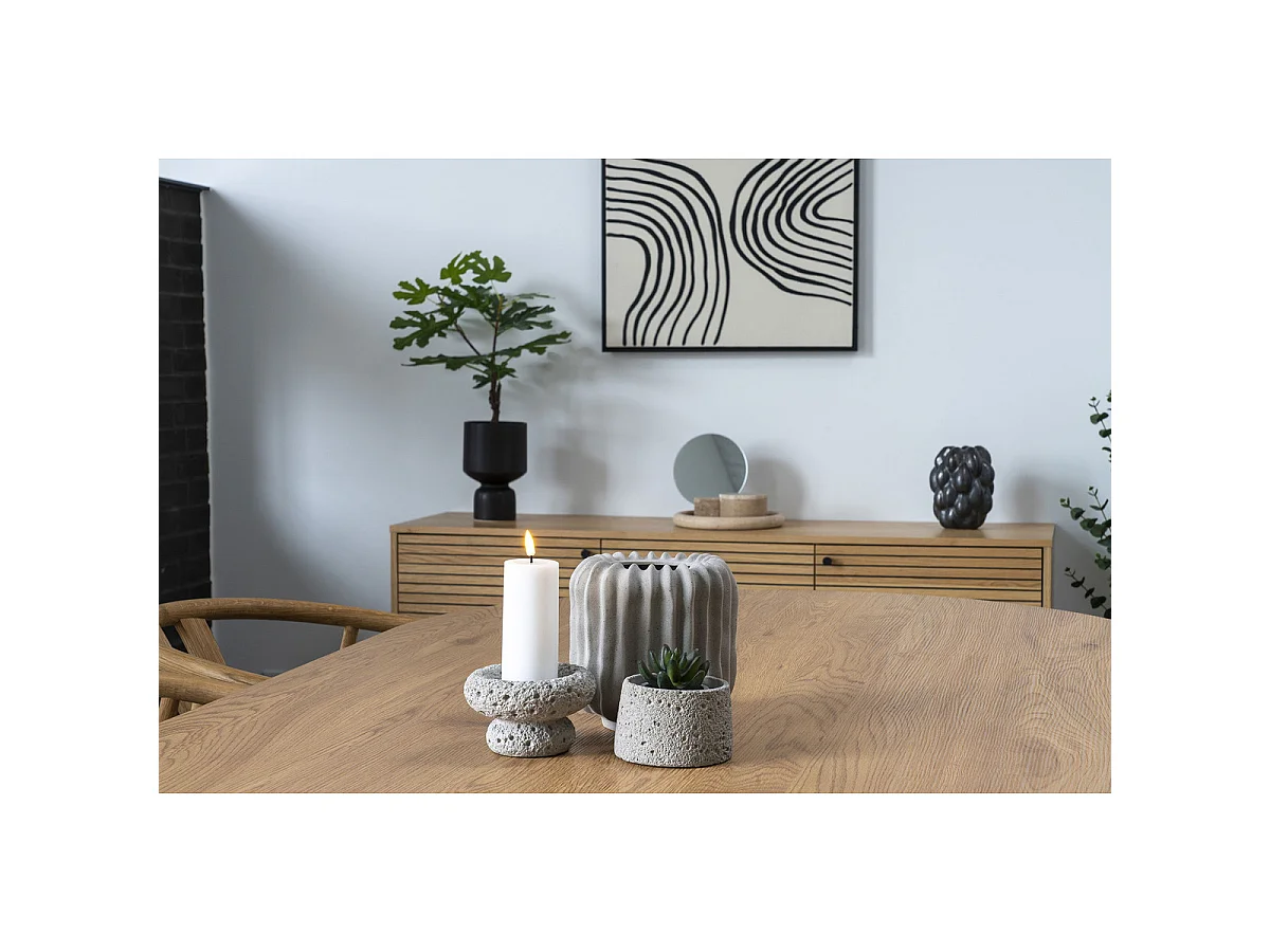 Rundes Tablett aus natürlichem Travertin Vikasa Home ø25,5 cm