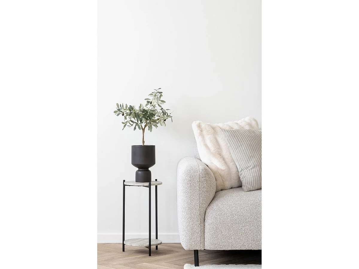 Ulivo artificiale in vaso nero H61 cm