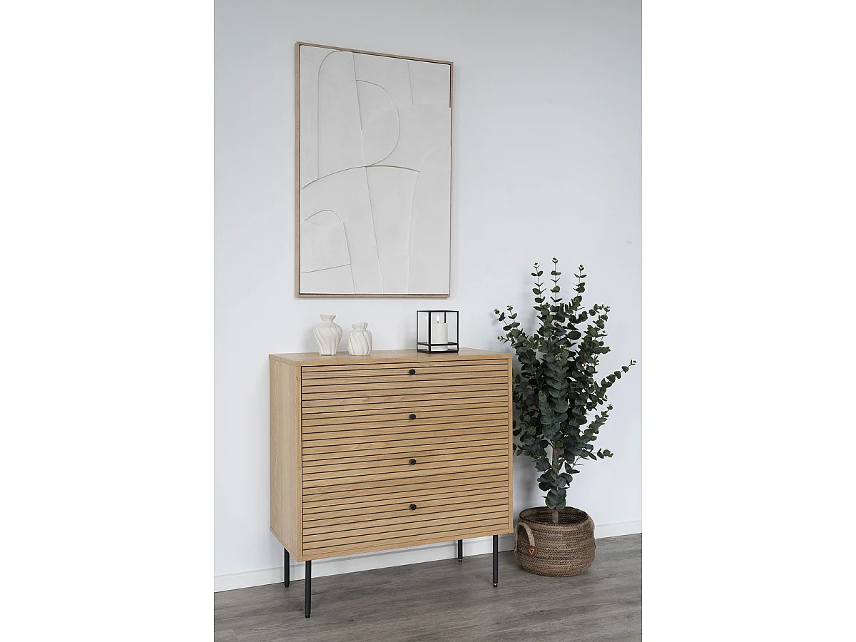 Set van 2 manden Aosta van natuurlijke bananenbladeren (maten S/L)