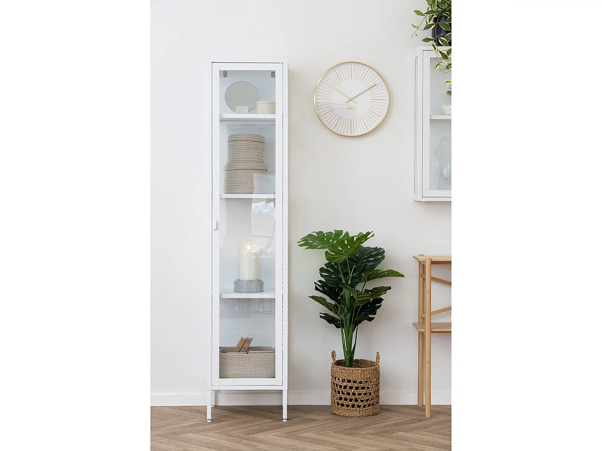 Set van 3 gevlochten katoenen manden Cadima — Noords beige