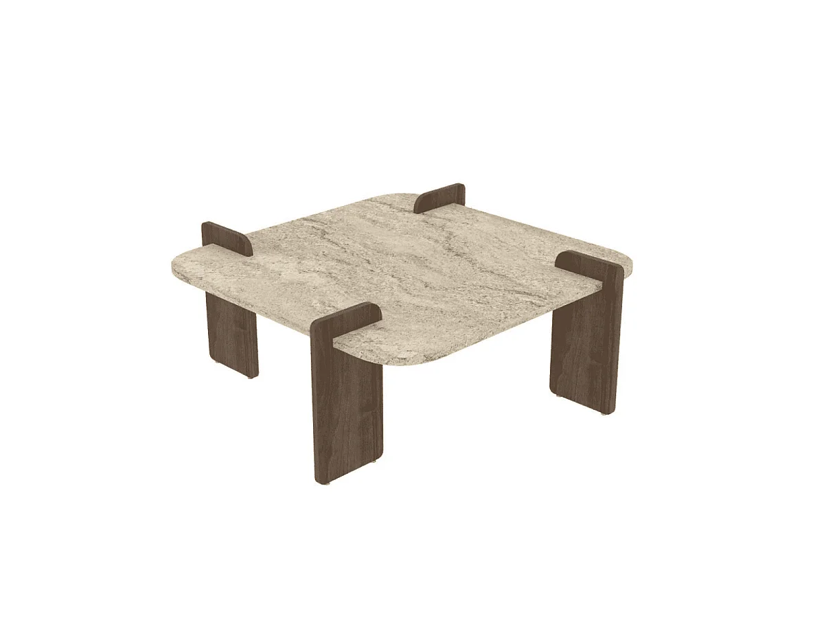 Couchtisch mit quadratischer platte  L90 cm  ORIGIN