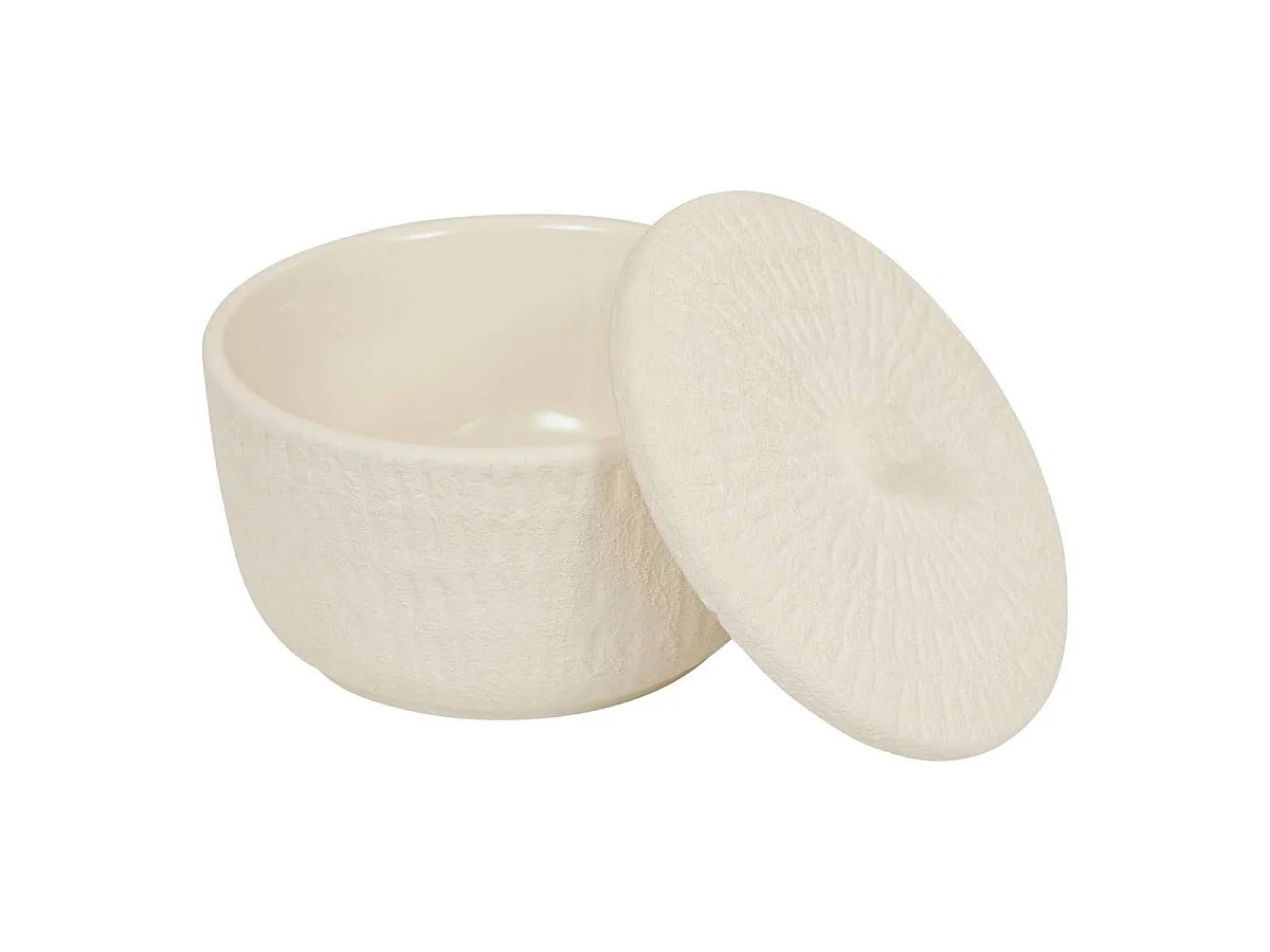 Boîte Déco en Céramique "Sien" 15cm Blanc
