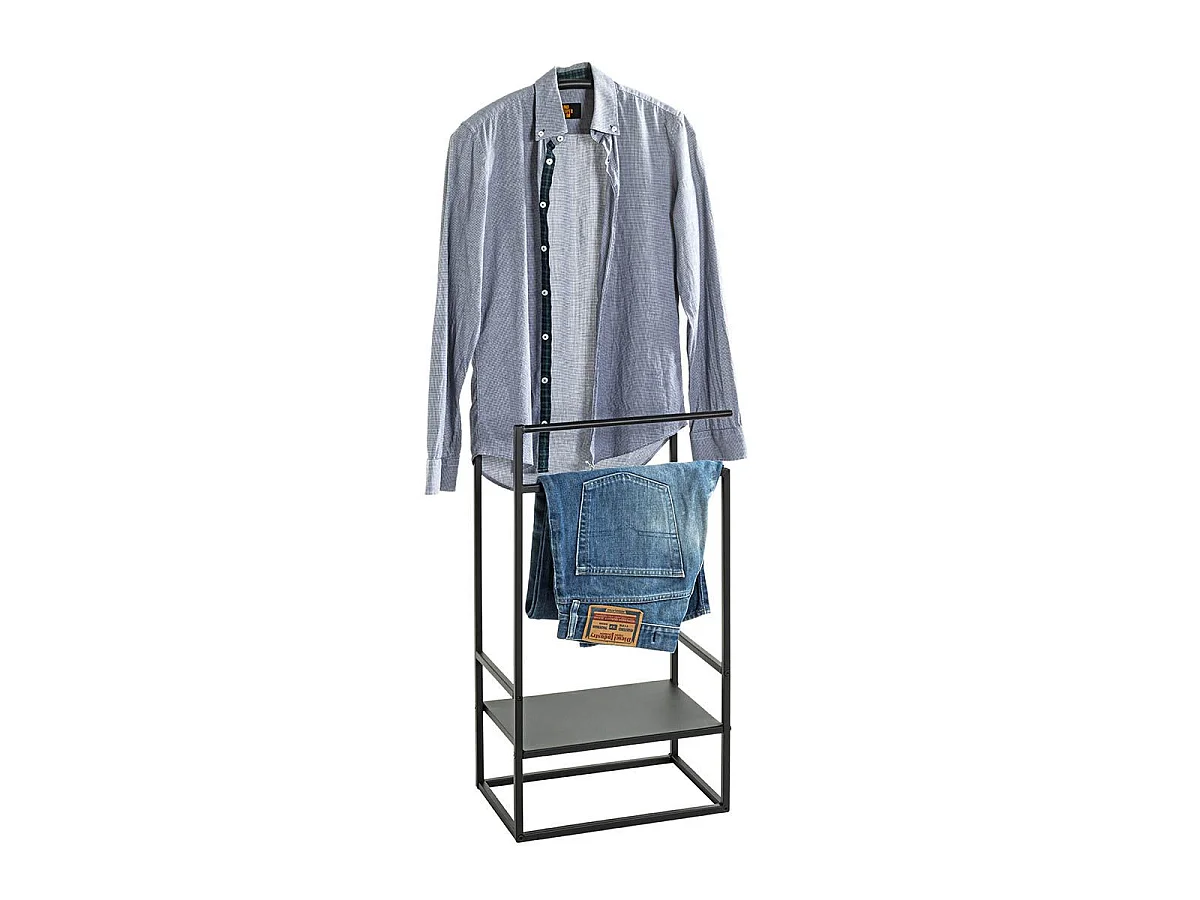 Valet de Chambre Design "Lydia" 128cm Noir