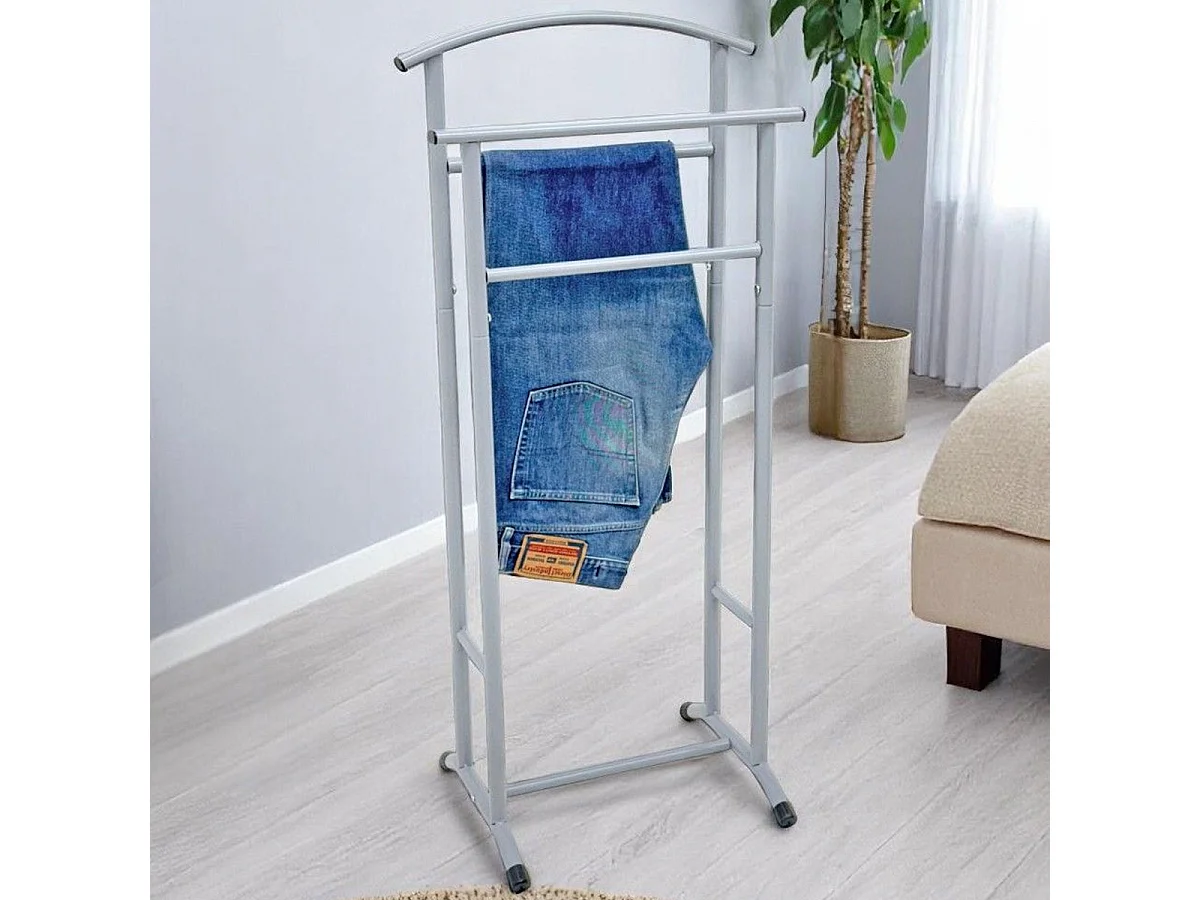 Valet de Chambre "Théo" 107cm Gris
