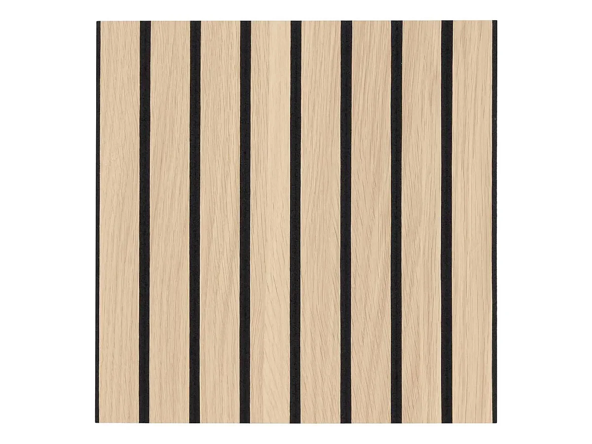 Lot de 2 Panneaux Acoustiques Adhésifs Effet Bois "Ribo" 30x30cm Marron