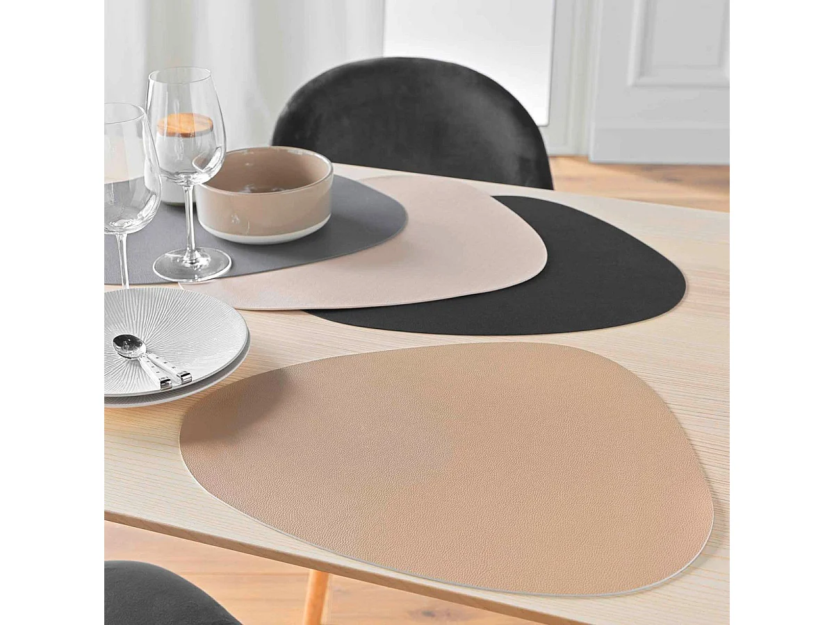 Set de Table Uni "Galita" 37x45cm Naturel
