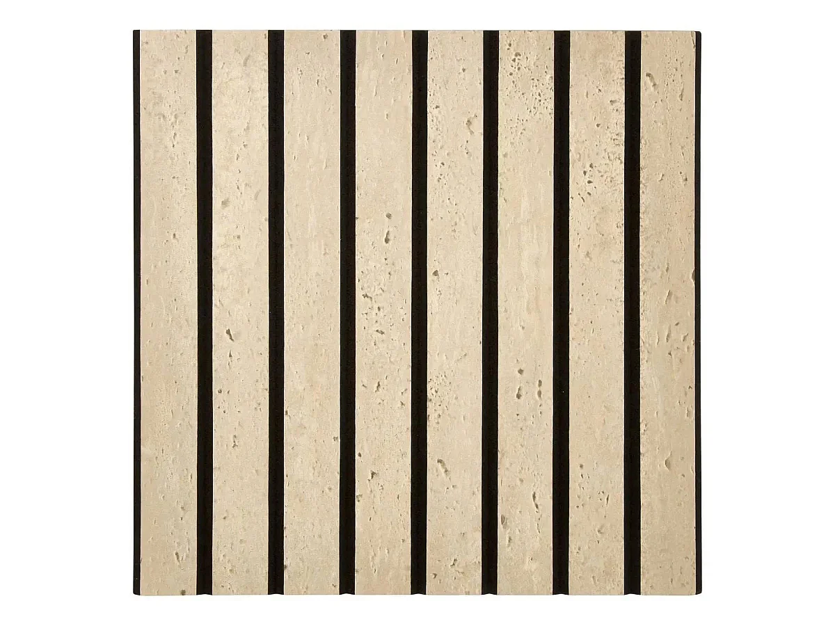 Lot de 2 Panneaux Acoustiques Adhésifs Effet Travertin "Ribo" 30x30cm Marron