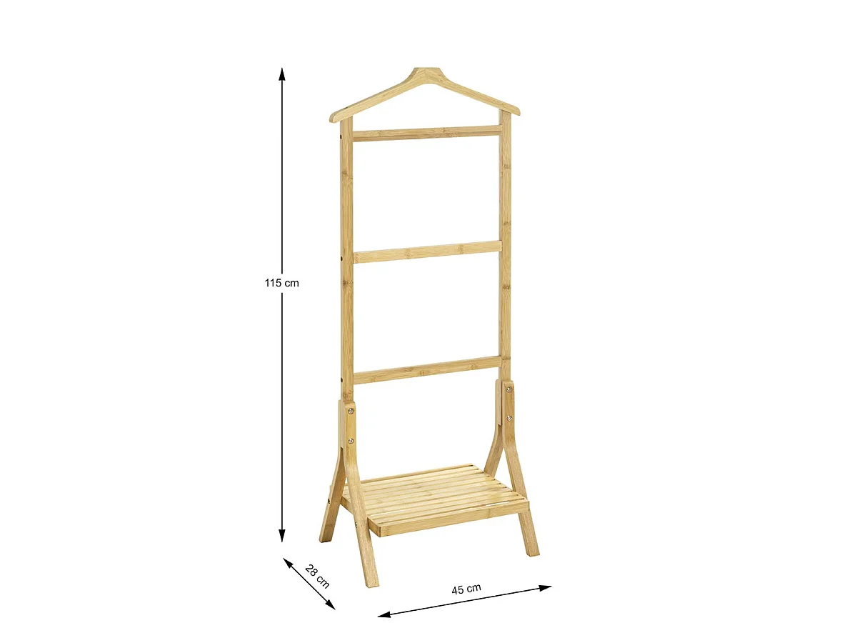 Valet de Chambre en Bambou "Lia" 115cm Naturel