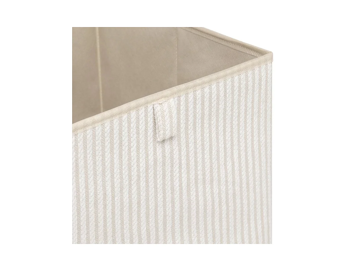 Boîte de Rangement Déco "Cotty" 31x31cm Crème