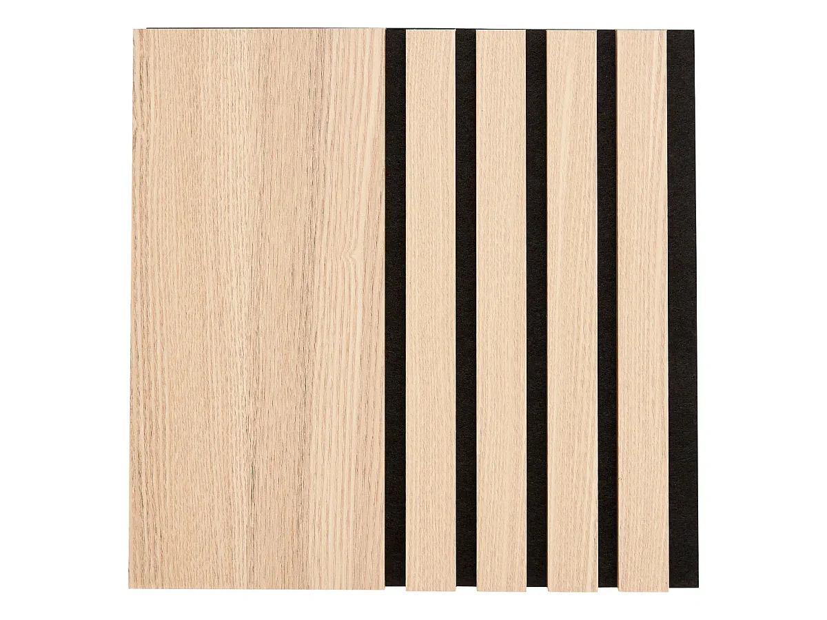 Lot de 3 Panneaux Déco Large "Colva" 30x30cm Naturel