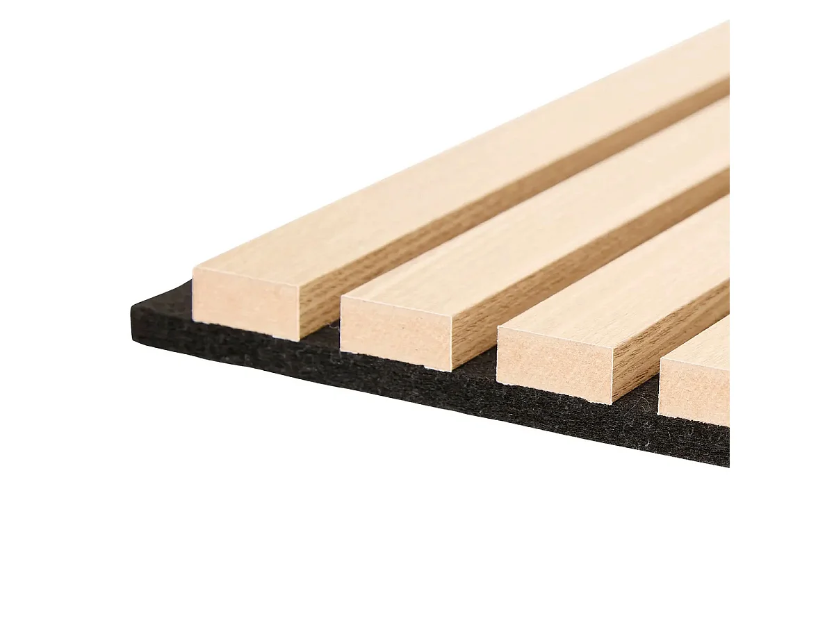 Lot de 3 Panneaux Déco Large "Colva" 30x30cm Naturel