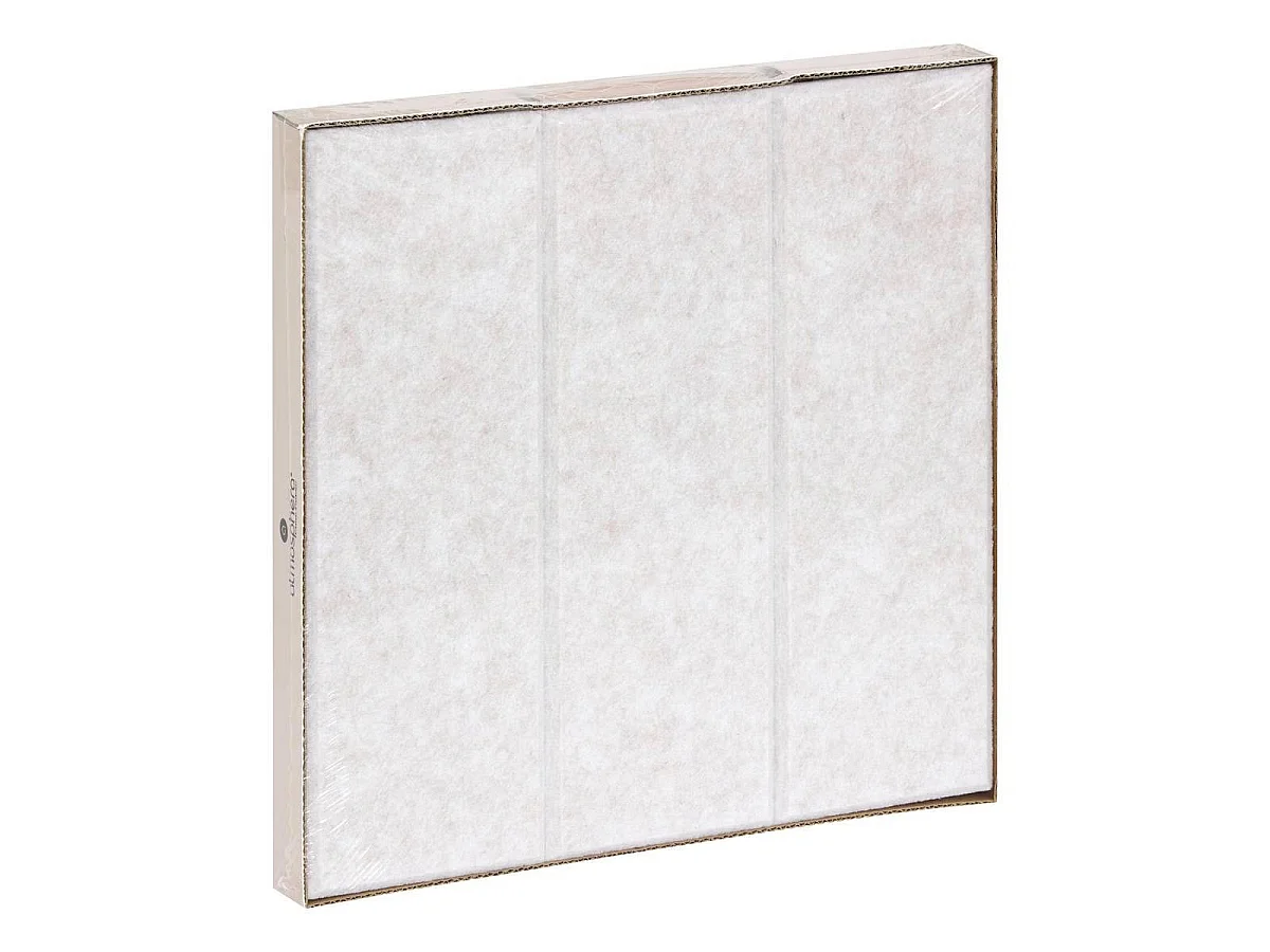 Lot de 4 Panneaux Déco "Feutrine" 30x30cm Gris