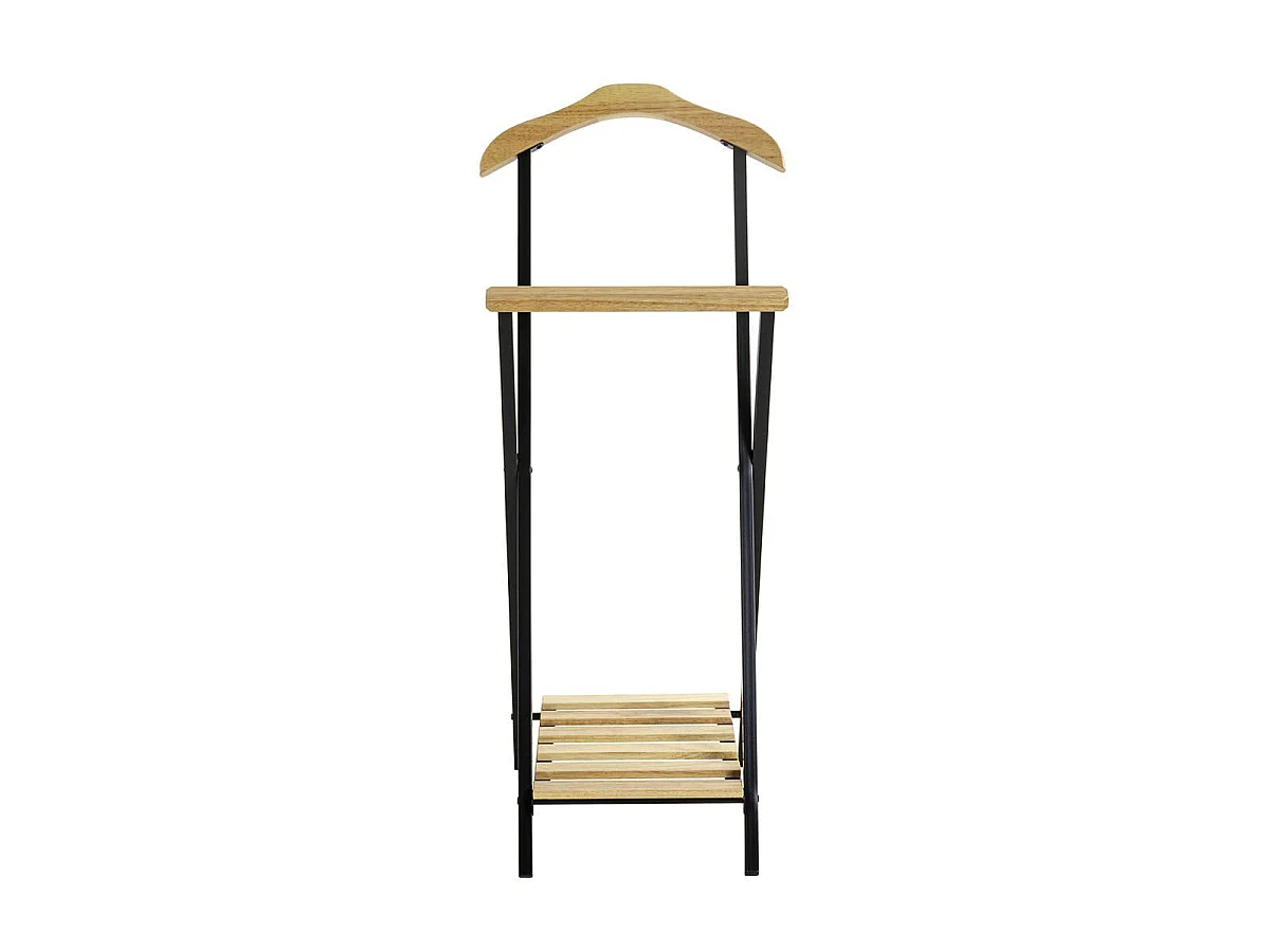 Valet de Chambre "Hélène " 110cm Naturel & Noir