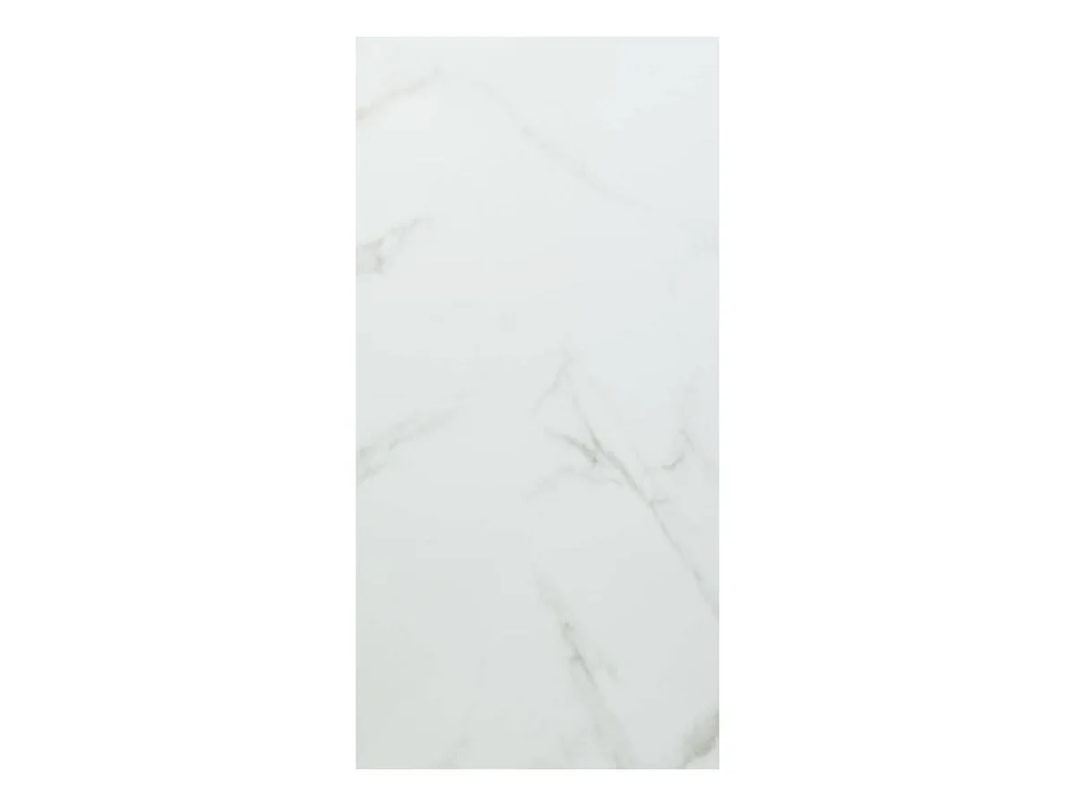 Lot de 4 Panneaux Effet Marbre "Bano" 30x60cm Blanc