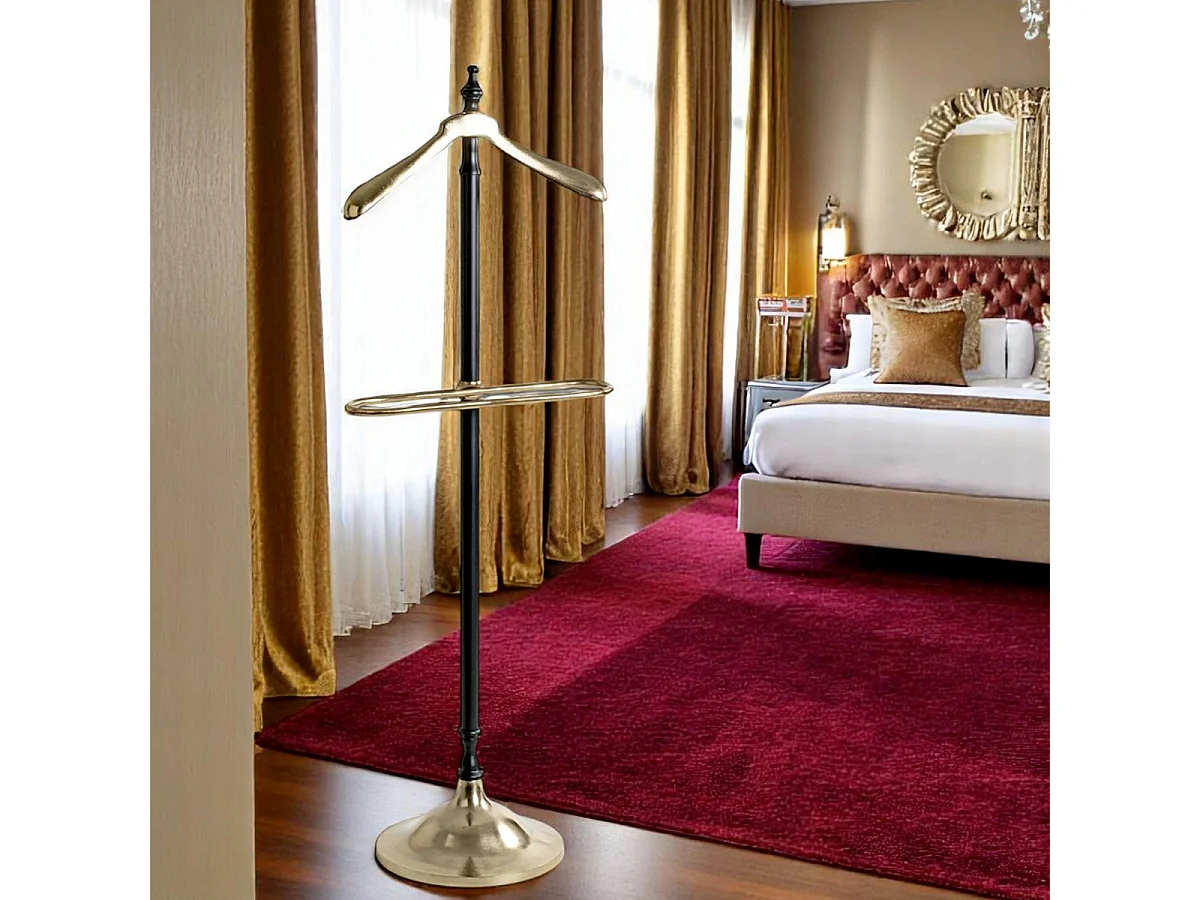 Valet de Chambre "Elégance" 130cm Noir & Or