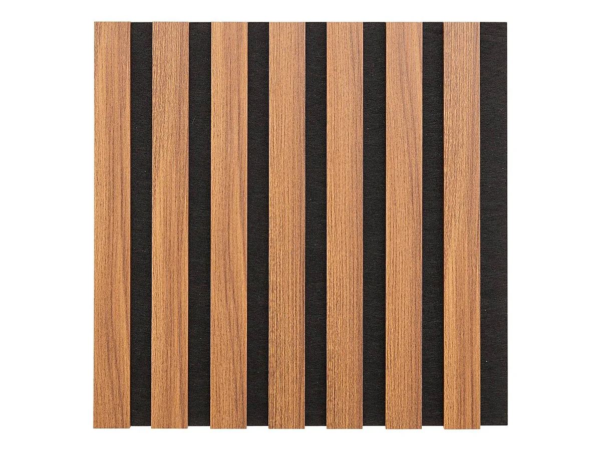 Lot de 3 Panneaux Déco "Colva" 30x30cm Marron