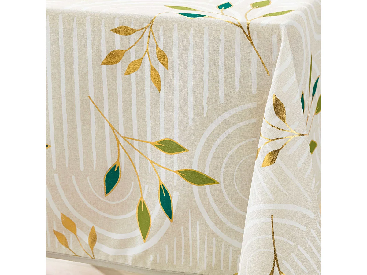 Nappe de Table Antitache "Ambel" 145x240cm Naturel